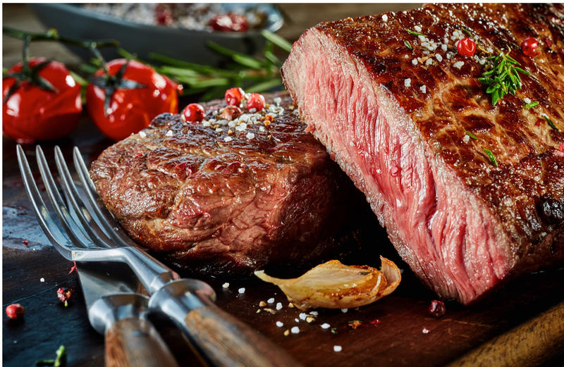 Carne fatiada com batata